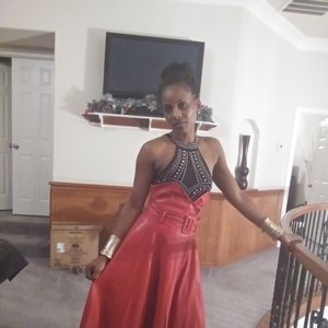 High waist vegan leather skirt